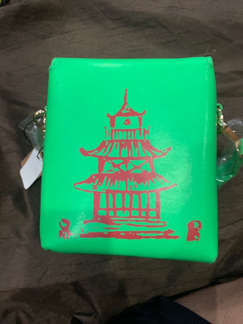 Chinese food take out box purse